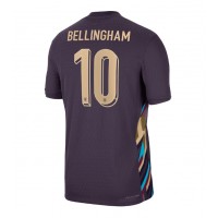 Fotbalové Dres Anglie Jude Bellingham #10 Venkovní ME 2024 Krátký Rukáv